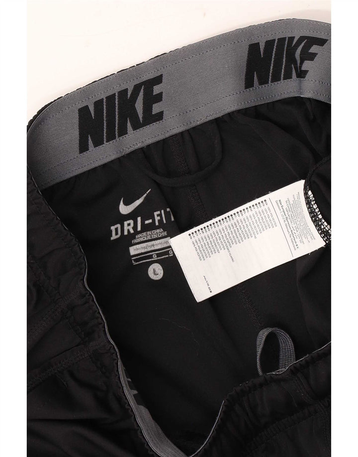 Shorts esportivos masculinos Nike Graphic Regular Fit grande poliéster preto
