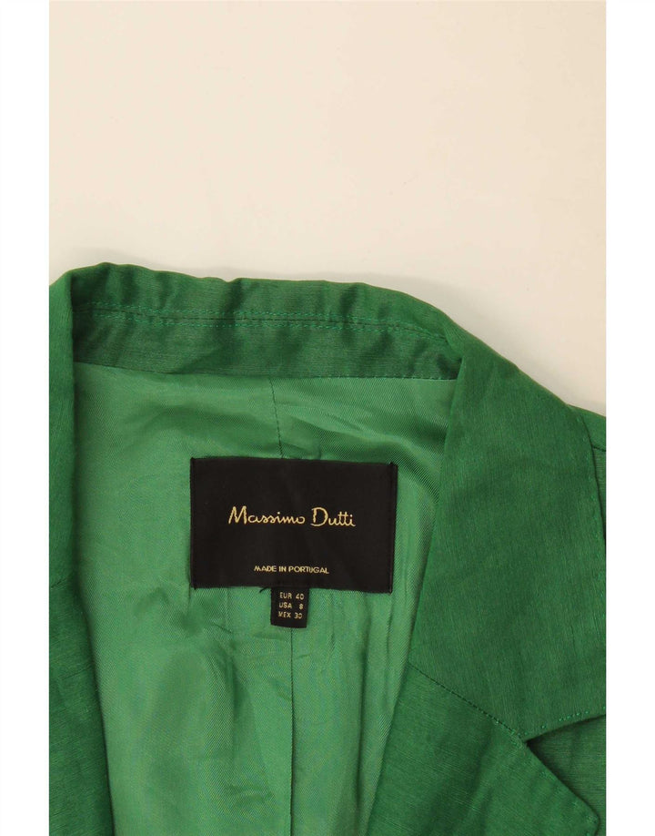 Jaqueta Blazer aberta feminina Massimo Dutti EU 40 verde médio
