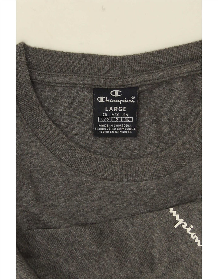 Camiseta masculina Champion grande cinza