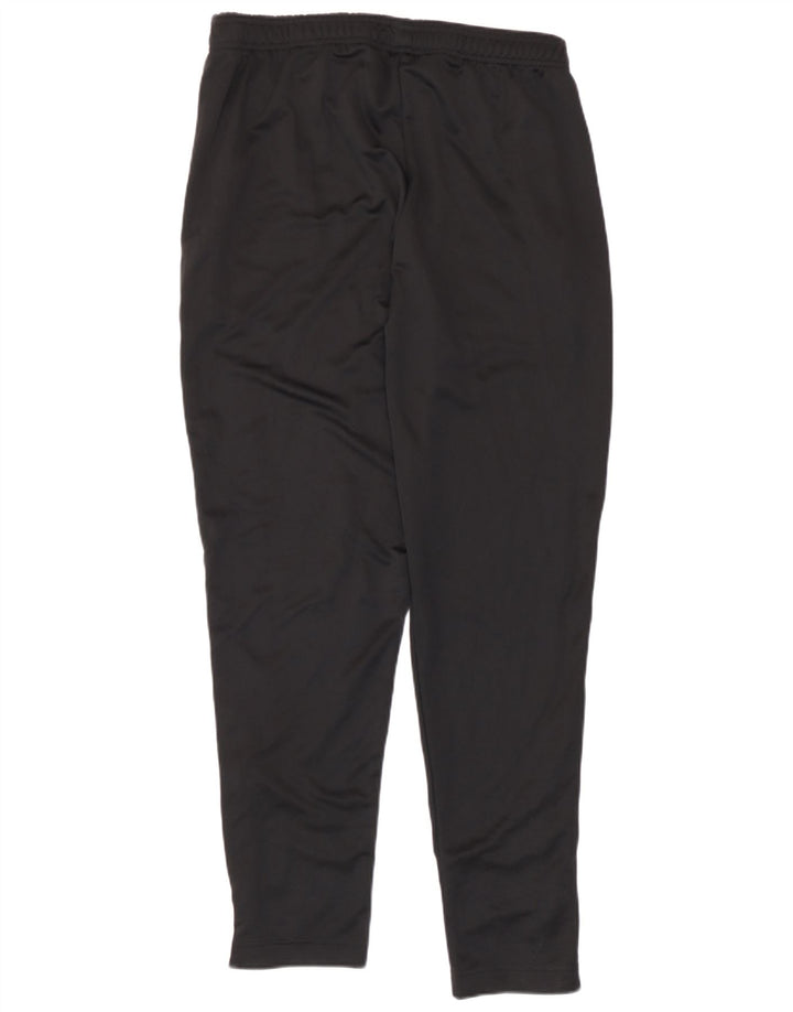 Calça de treino feminina Adidas grande poliéster listrado preto