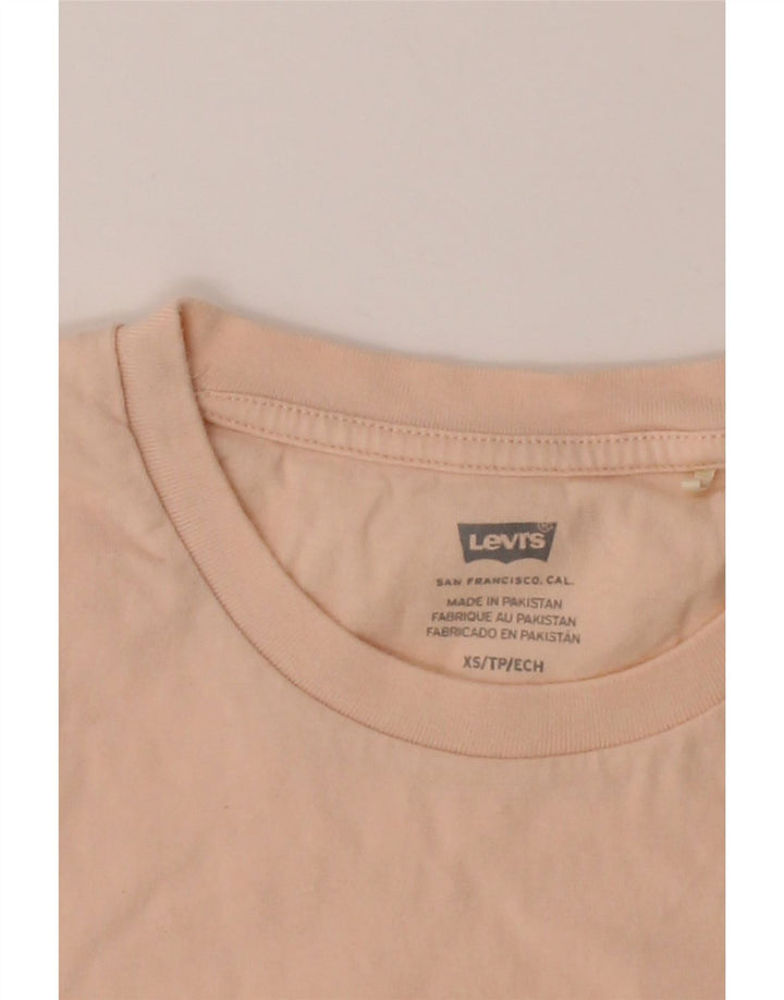 Camiseta gráfica masculina LEVI'S Top XS algodão bege