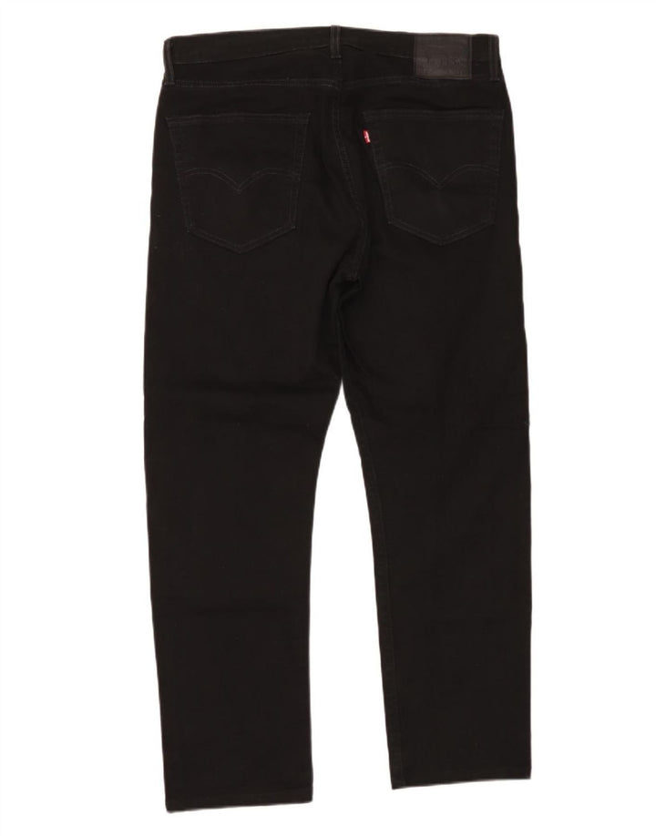 Calça jeans masculina Levi's 502 Tapered W36 L29 algodão preto
