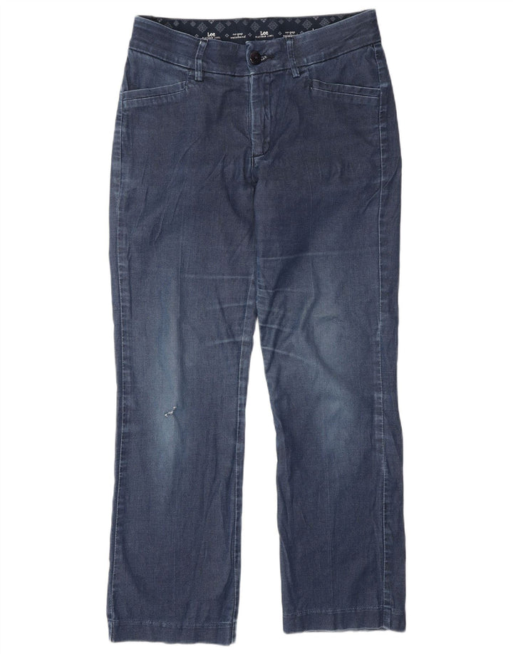 LEE Womens Platinum Label Straight Jeans US 6 Médio W30 L30 Azul Algodão