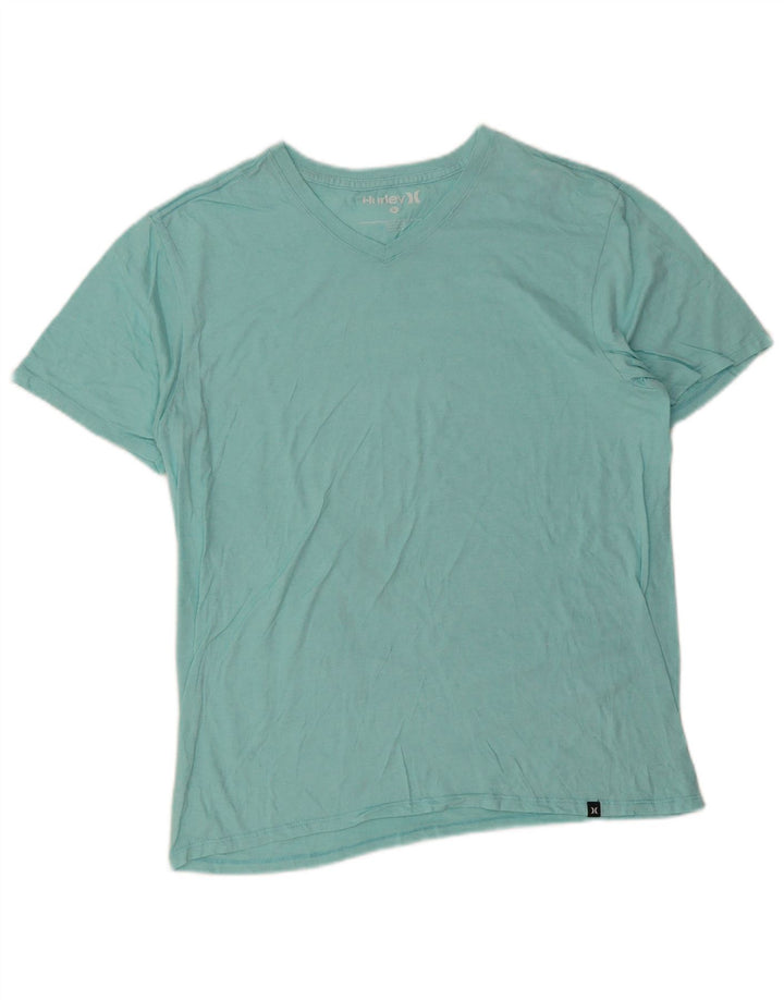 Camiseta masculina Hurley grande poliéster turquesa