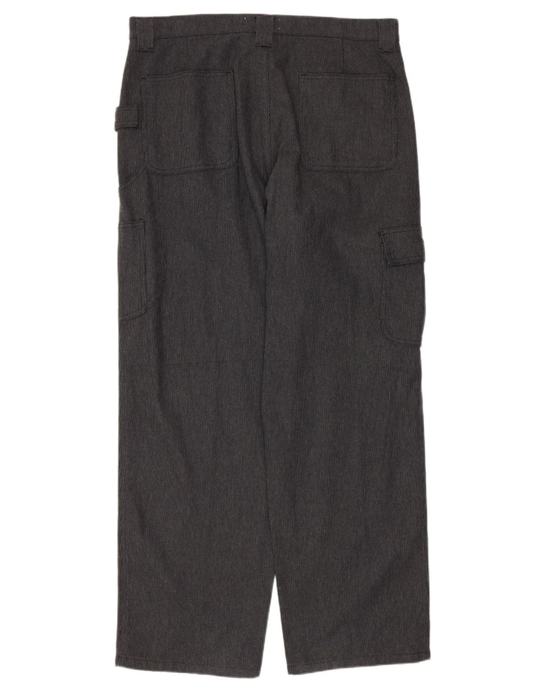 Fila Mens Straight Cargo Calças IT 50 Grande W34 L30 Algodão Cinza