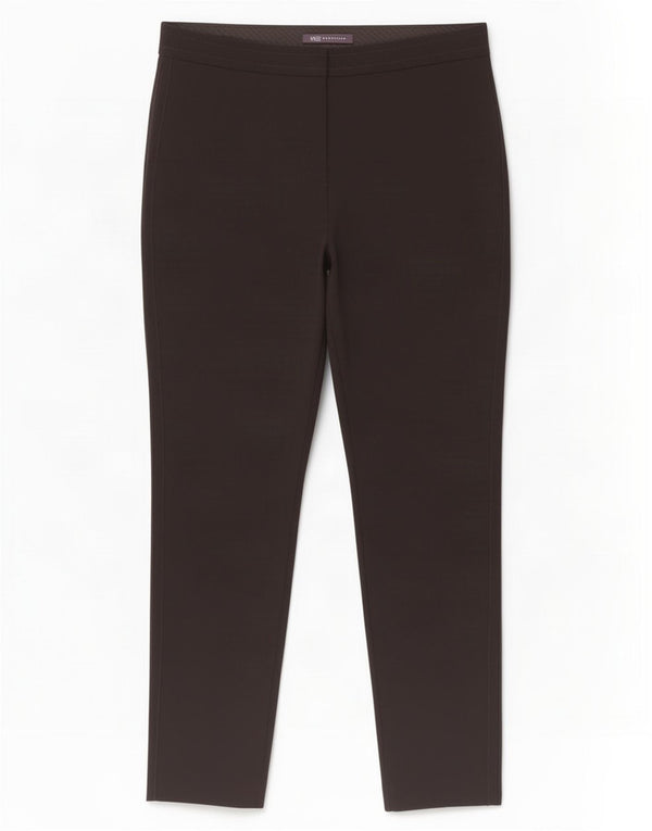 Calça casual justa feminina Marks & Spencer Reino Unido 12 médio W32 L26 preta