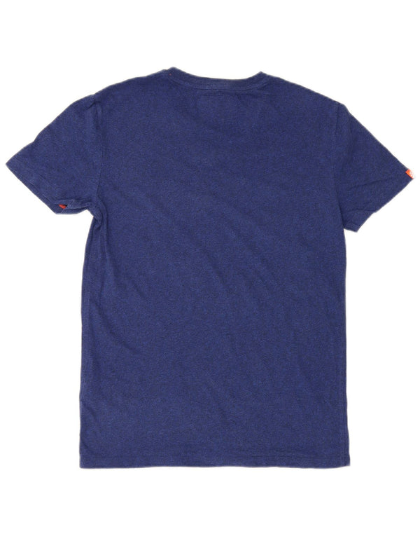 Camiseta masculina Superdry Top pequeno algodão azul marinho