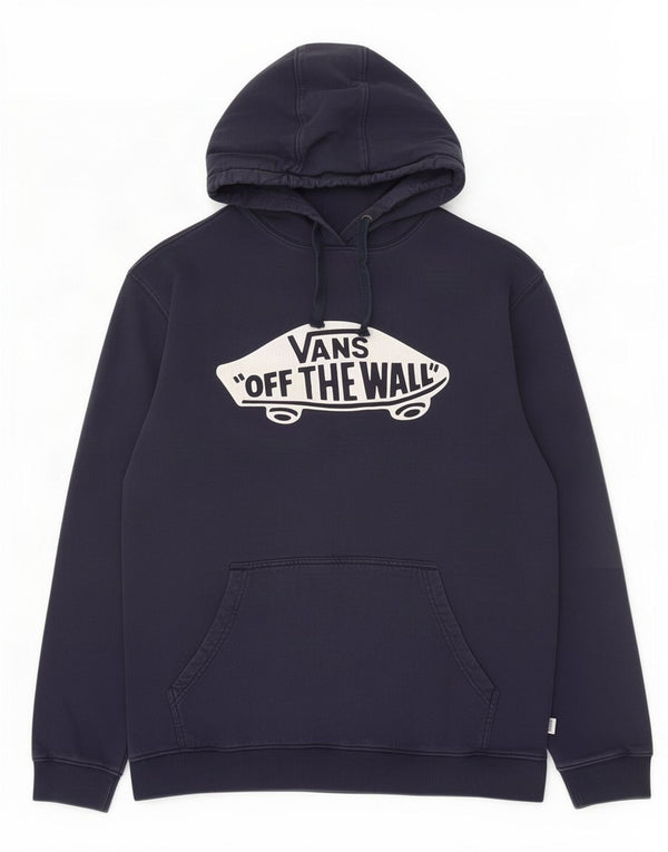 Vans masculino gráfico moletom com capuz XL azul marinho algodão