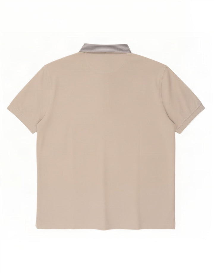 Camisa polo masculina Massimo Dutti 2XL algodão branco