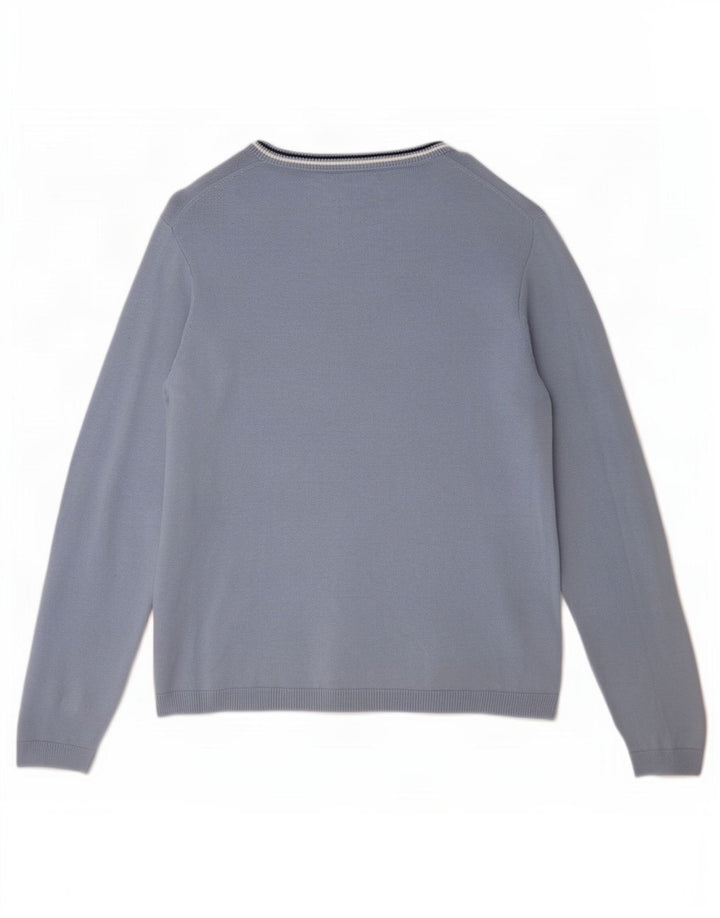 Suéter masculino Gap com decote em V XS azul algodão