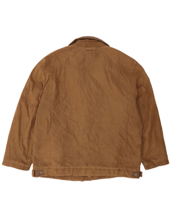 Jaqueta masculina de camurça Douglas UK 46 3XL couro bege