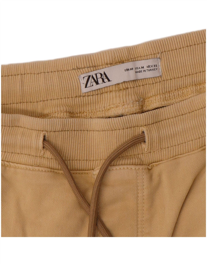Zara Mens Cargo Shorts Médio W31 Bege