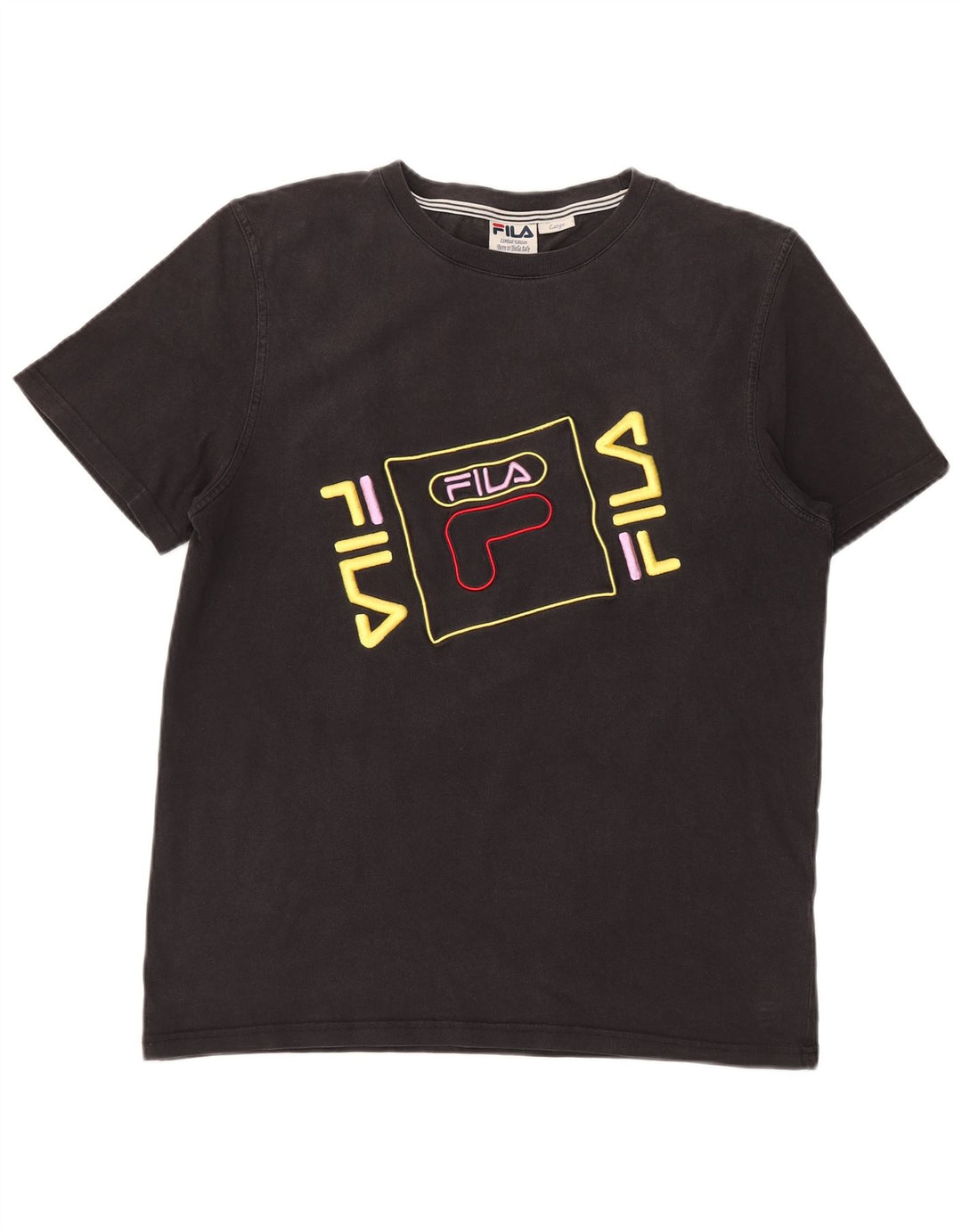 Camiseta Fila Mens Limited Edition Graphic Top Grande Preto