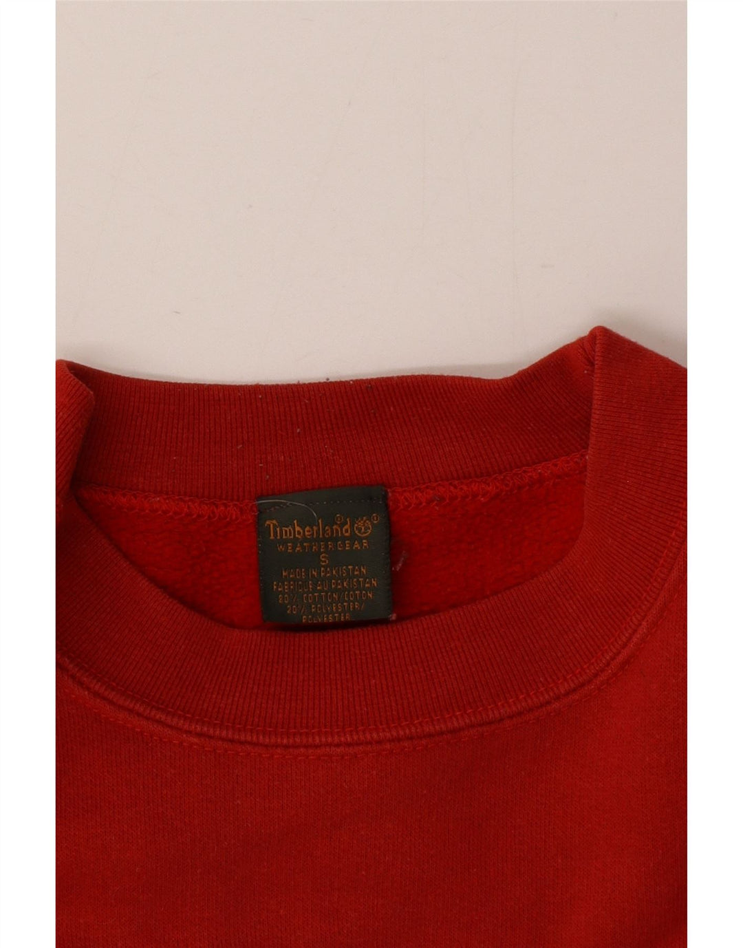 Timberland moletom gráfico masculino jumper pequeno algodão vermelho