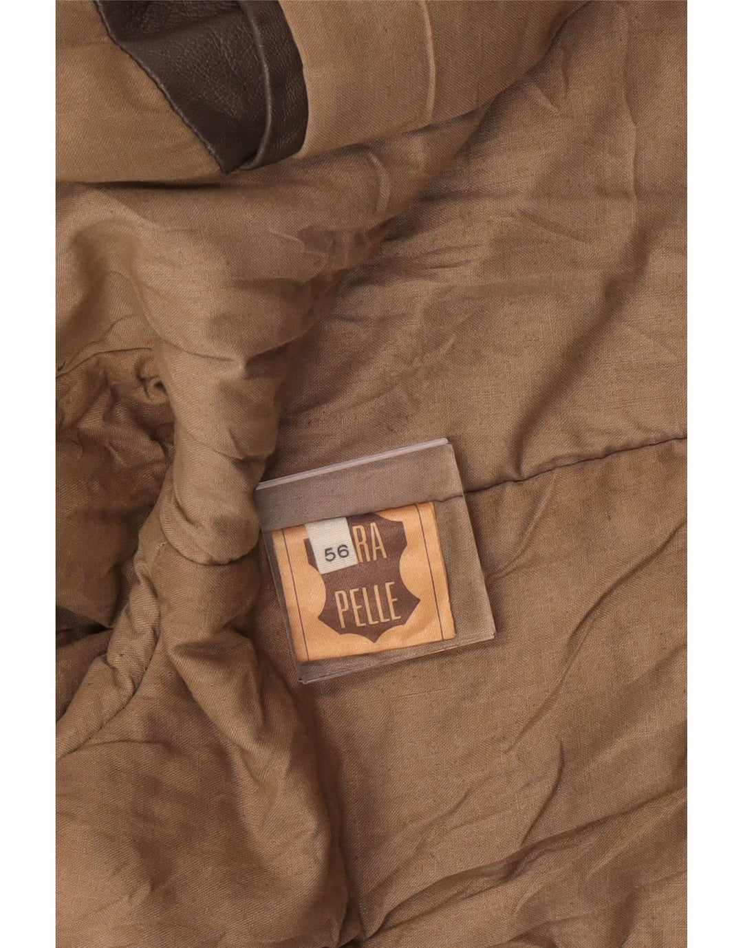 Jaqueta de couro militar masculina vintage IT 56 3XL couro cinza