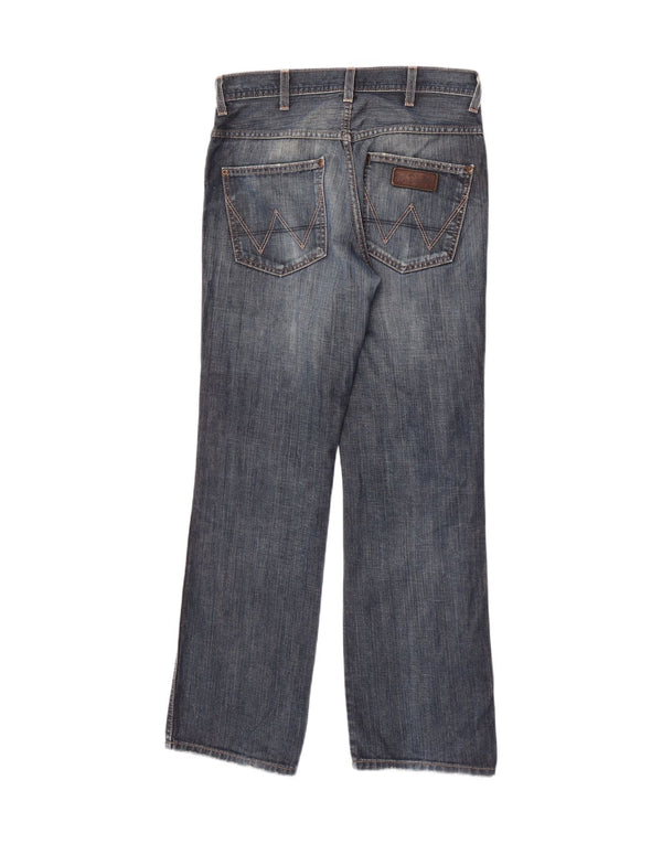 Wrangler Masculino Alaska Straight Jeans W31 L32 Azul Algodão