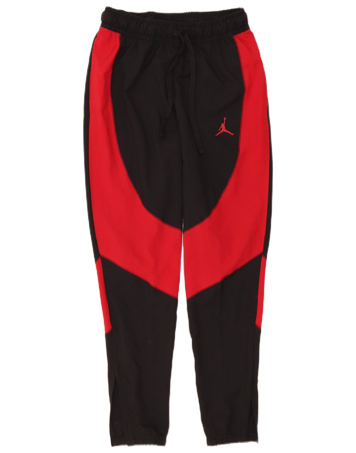 Calça de treino masculina Jordan Joggers pequeno preto colorblock poliéster