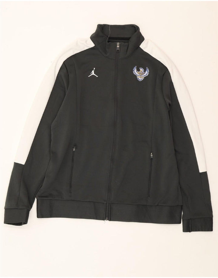 JORDAN Mens Treino Top Jacket XL Verde Colourblock Poliéster