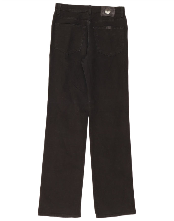 Jeans retos femininos Trussardi W30 L34 algodão preto