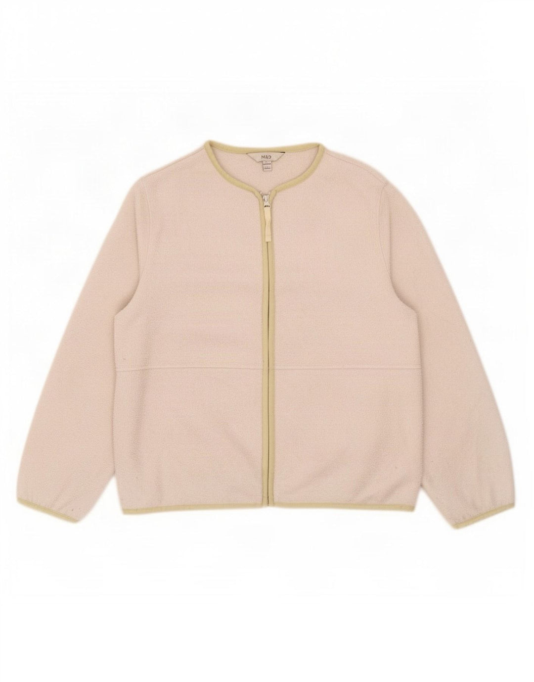 Jaqueta de lã feminina Marks & Spencer UK 14 poliéster cinza médio