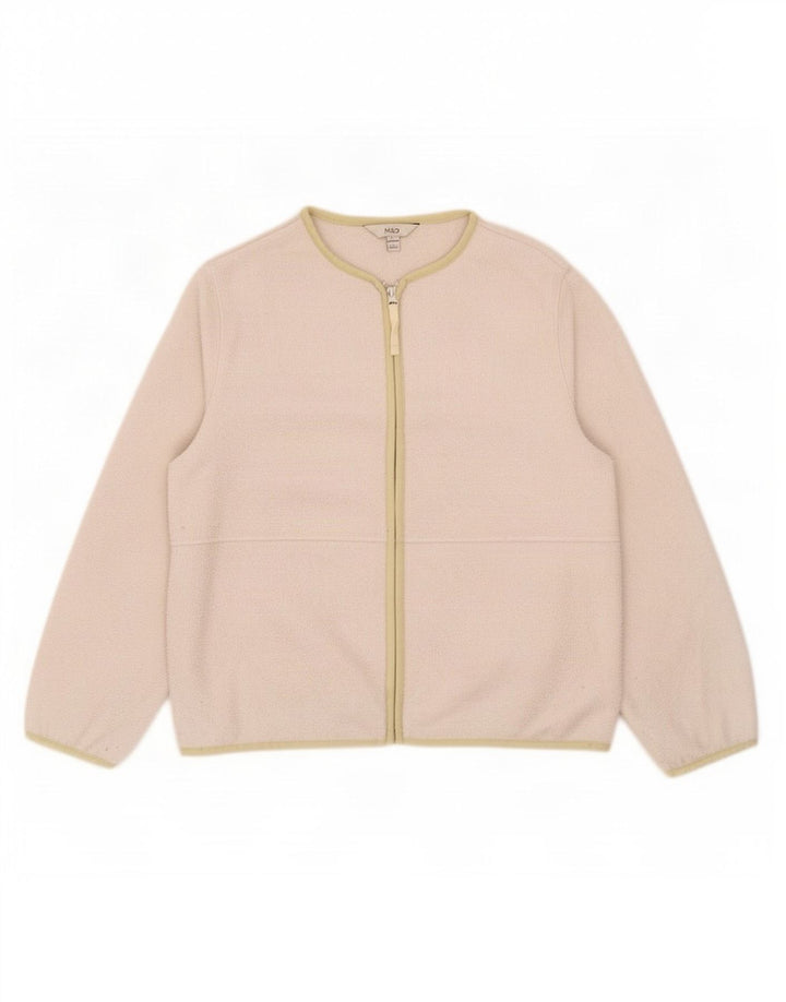 Jaqueta de lã feminina Marks & Spencer UK 14 poliéster cinza médio