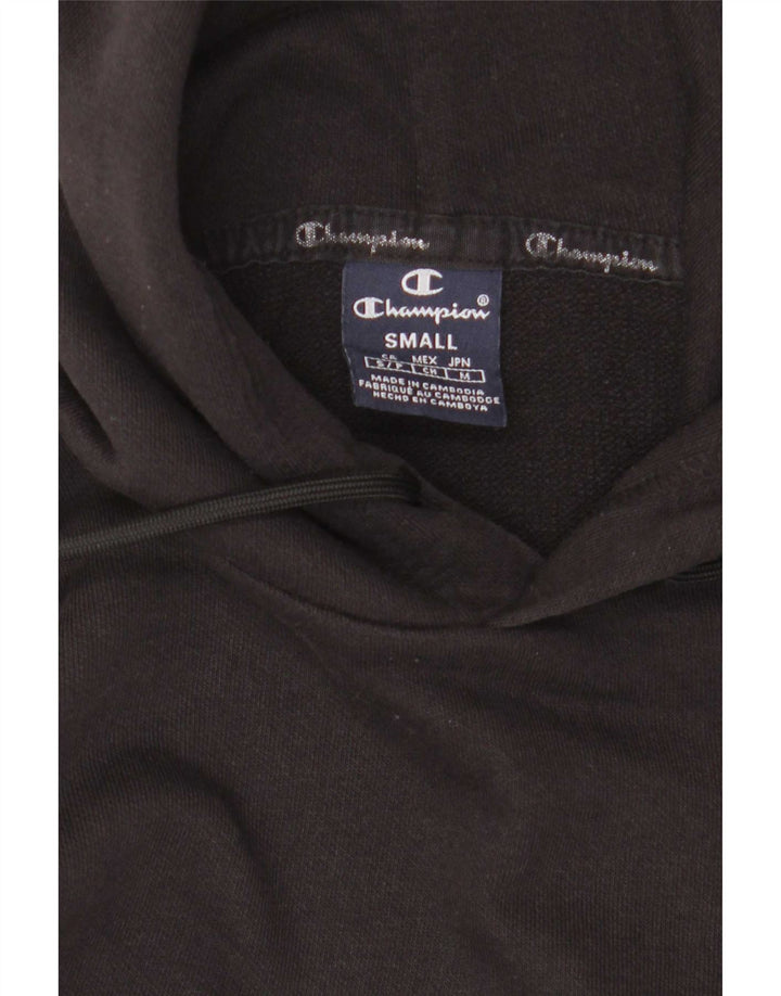 Jumper com capuz gráfico masculino Champion pequeno preto