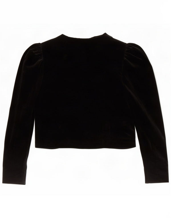 Jaqueta feminina de veludo Bolero Dorette UE 36 pequeno algodão preto