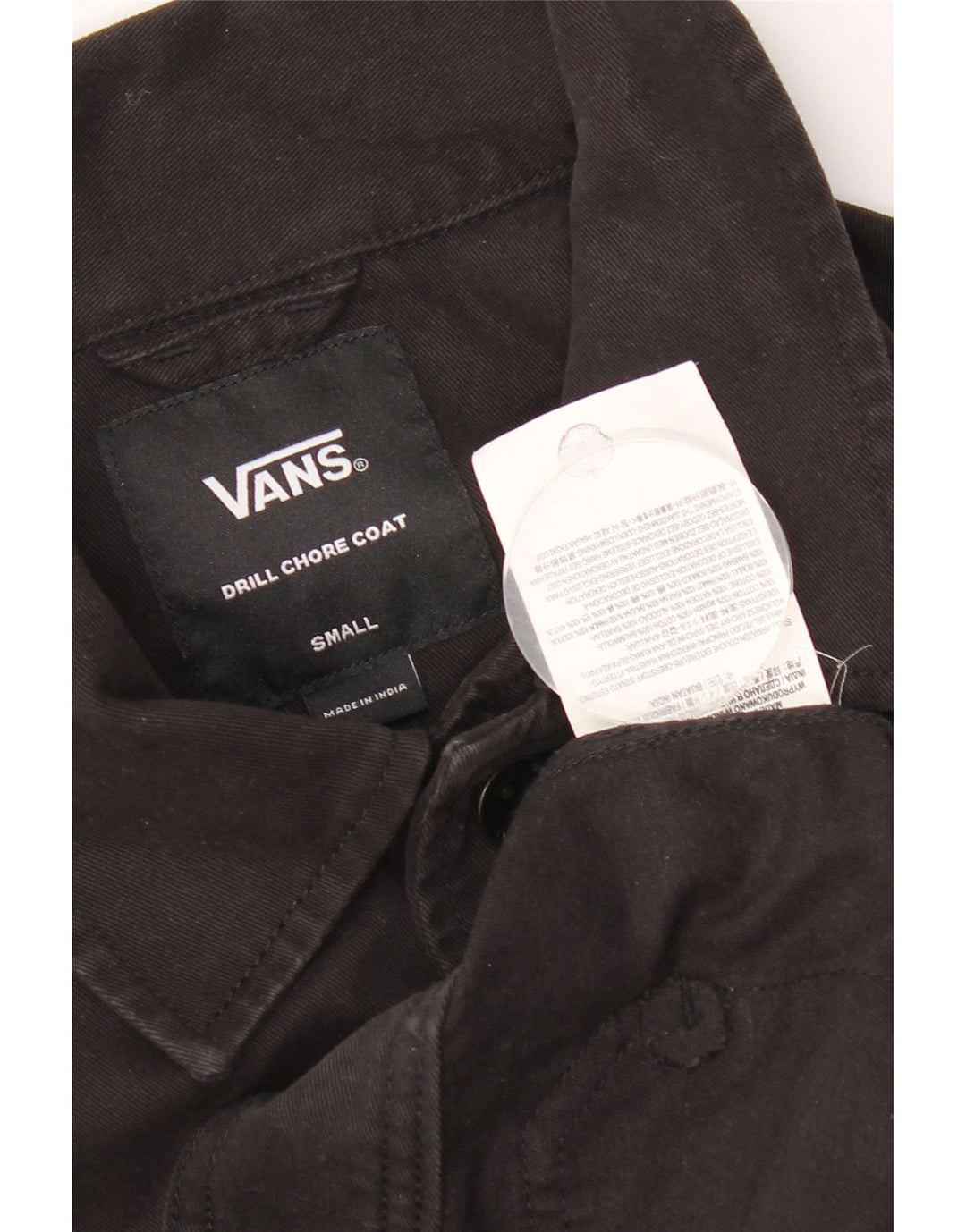 Jaqueta Vans Masculina Graphic Denim UK 36 Pequena Algodão Preto