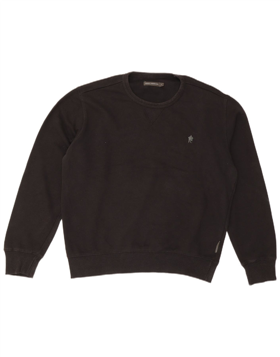FRENCH CONNECTION moletom masculino jumper grande algodão preto
