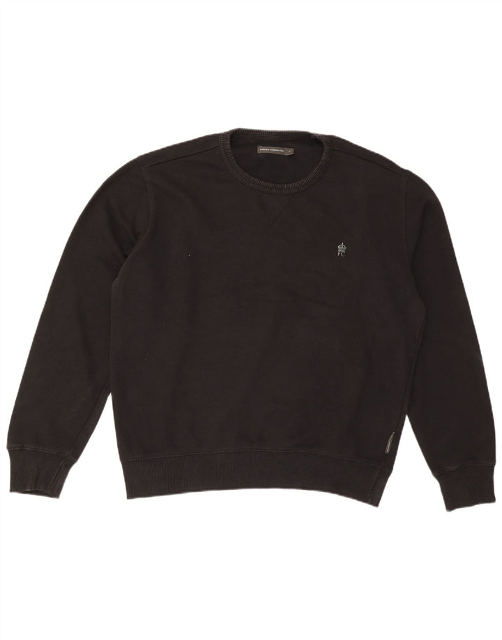 FRENCH CONNECTION moletom masculino jumper grande algodão preto