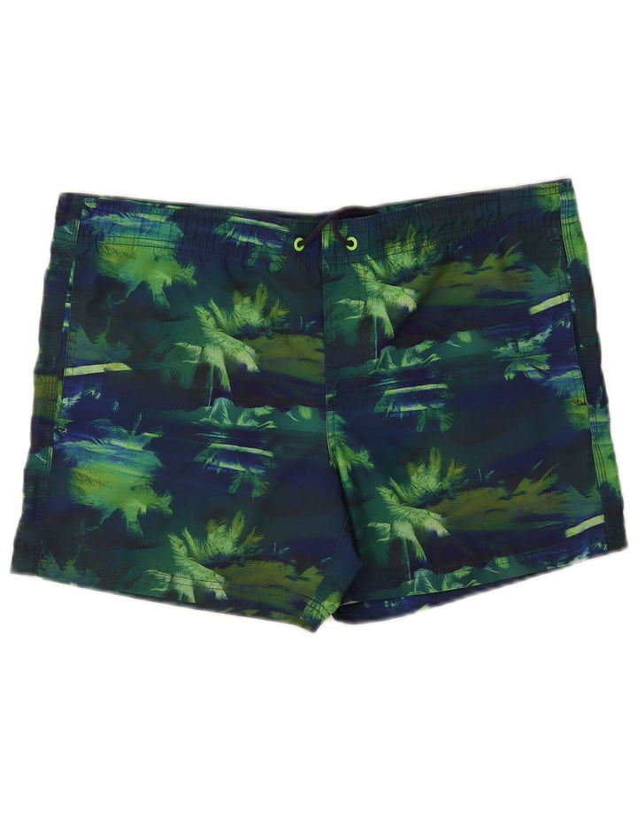 Shorts de natação masculino Sundek médio azul marinho colorblock poliéster havaiano