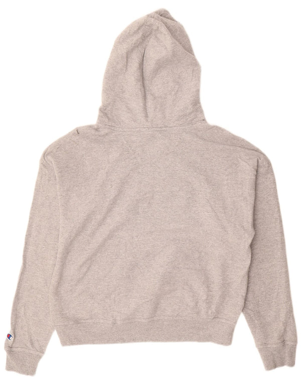CHAMPION Suéter feminino oversized com capuz UK 10 pequeno cinza