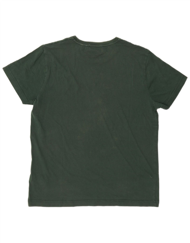 Gant Camiseta masculina gráfica Top grande algodão verde