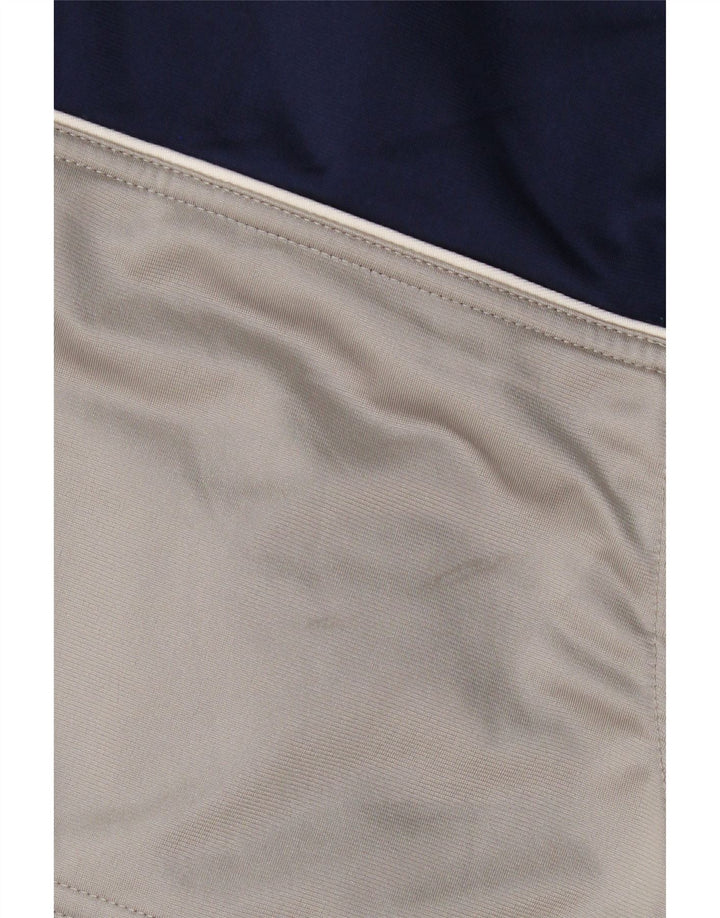 Adidas Mens Graphic Tracksuit Top Jacket Grande Azul Marinho Colorblock