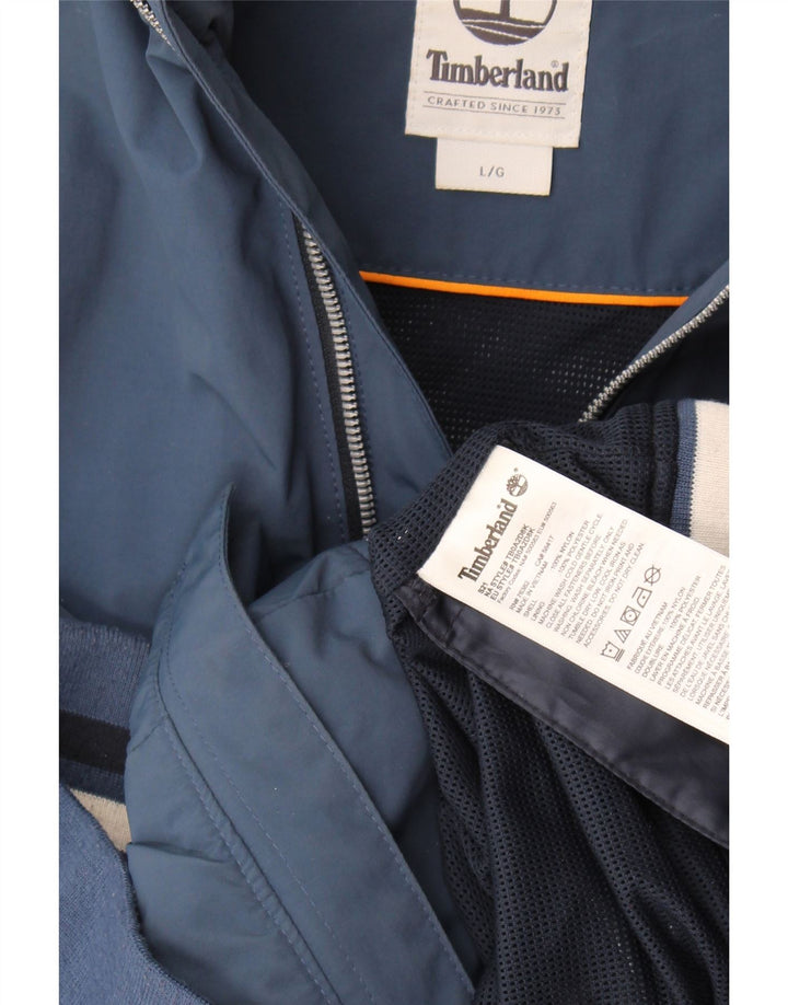 Jaqueta bomber masculina Timberland grande nylon azul marinho