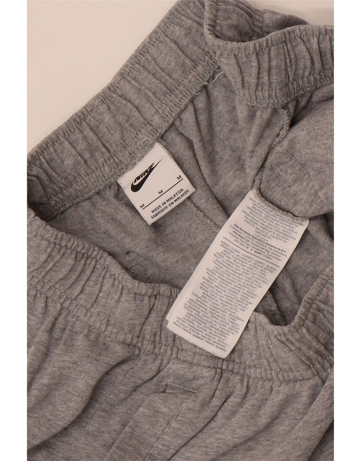 Shorts esportivos femininos Nike UK 12 algodão cinza médio