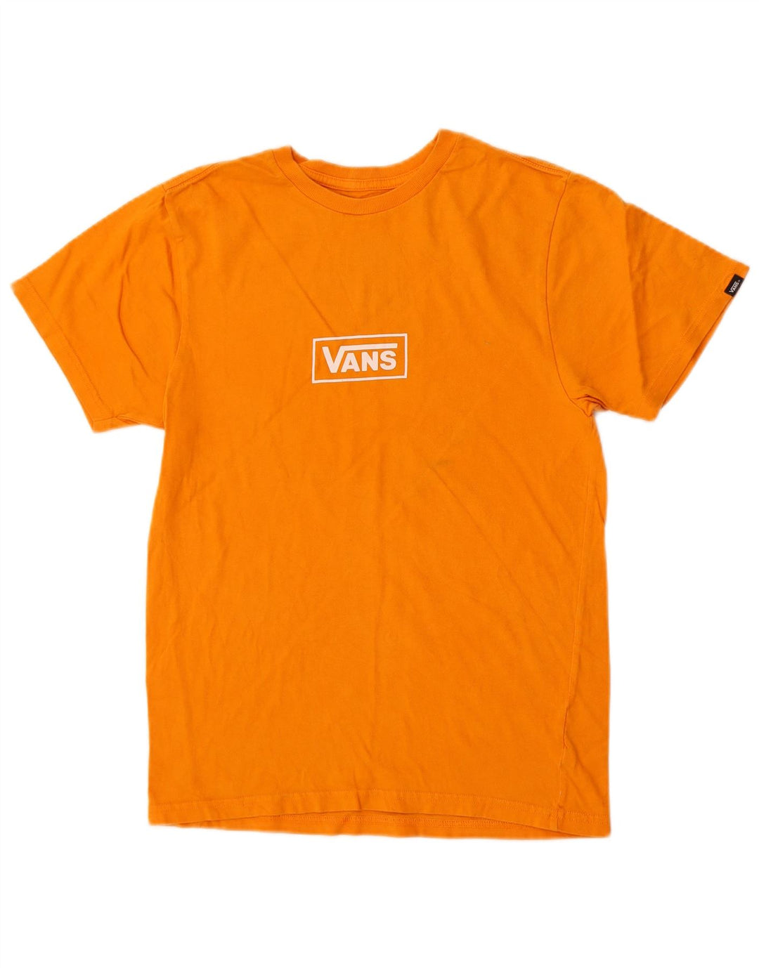 Camiseta Vans Masculina Custom Fit Graphic Top Pequeno Algodão Laranja