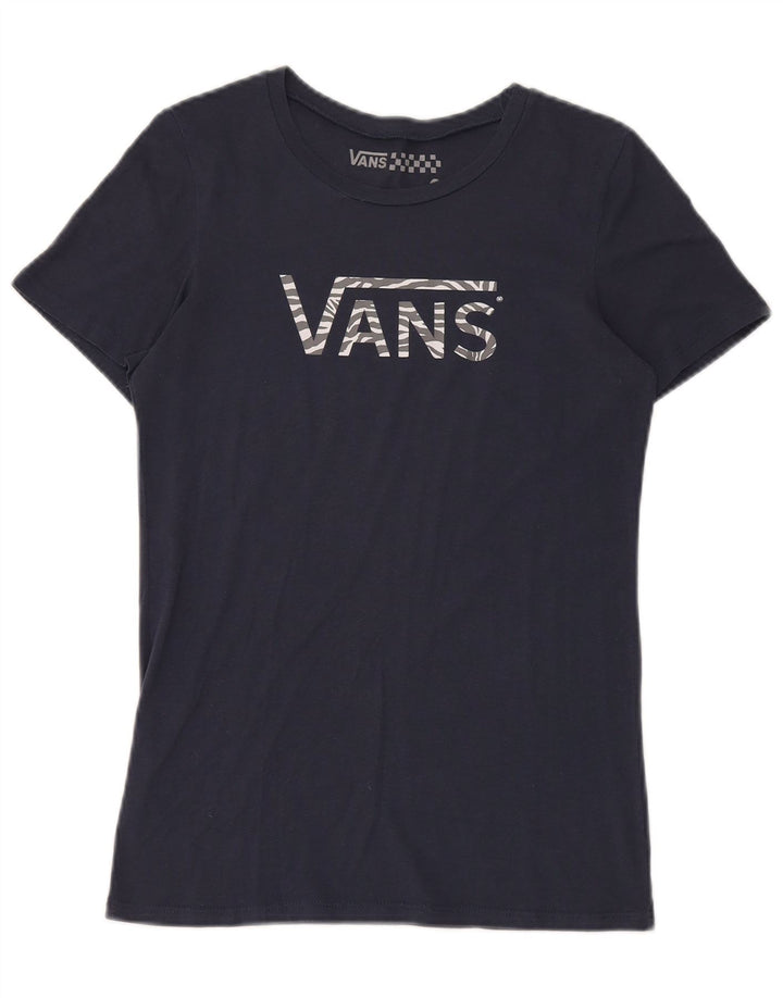 Camiseta feminina Vans Graphic UK 14 grande azul marinho