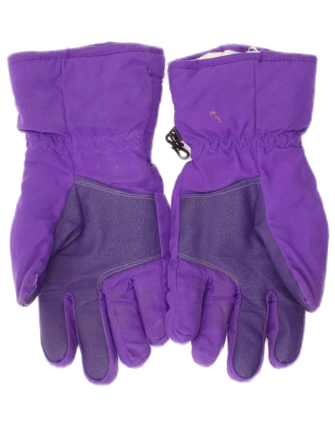 Luvas de esqui gráficas femininas vintage grandes roxas