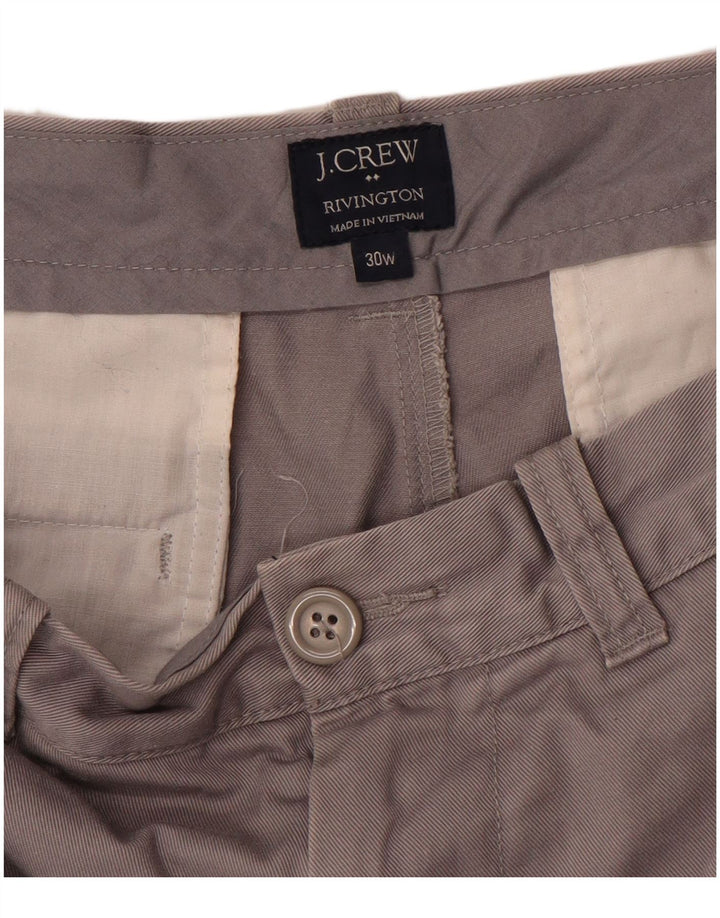 J. CREW Mens Rivington Chino Shorts W30 Medium Grey Cotton