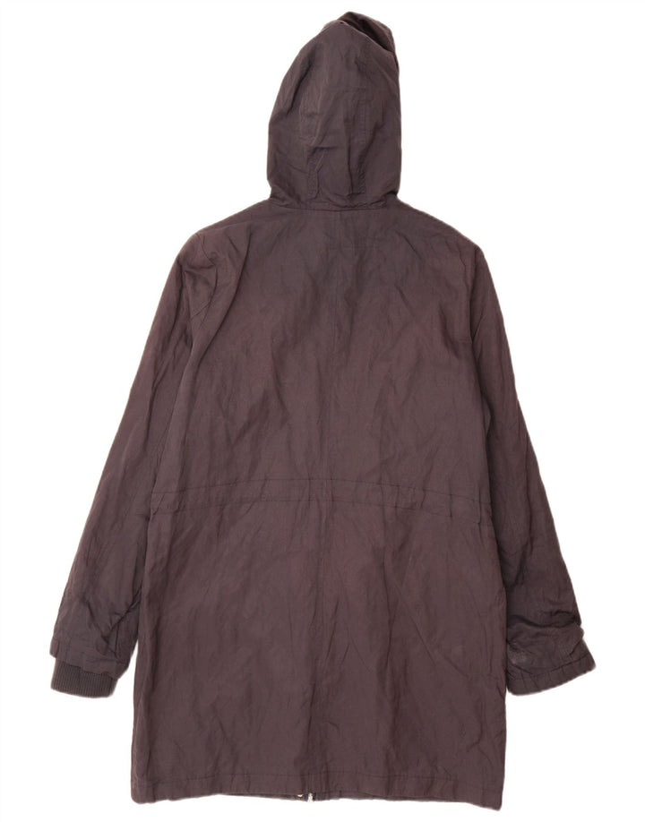 Jaqueta Parka feminina Oasis com capuz grande Reino Unido 10 algodão azul marinho pequeno