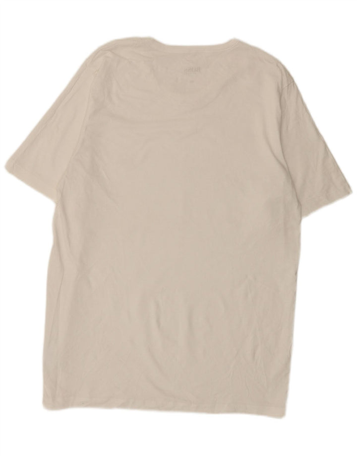 Camiseta masculina Hugo Boss Top 2XL algodão branco