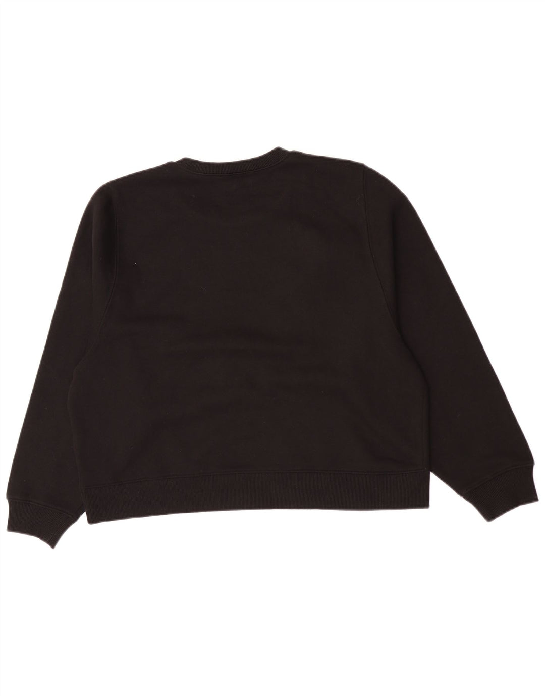 Zara moletom feminino oversized jumper UK 14 médio algodão preto