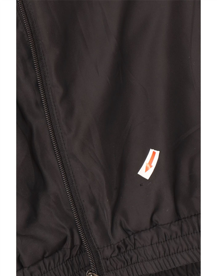 Jaqueta bomber masculina Fila com capuz UK 38 poliéster colorblock preto médio