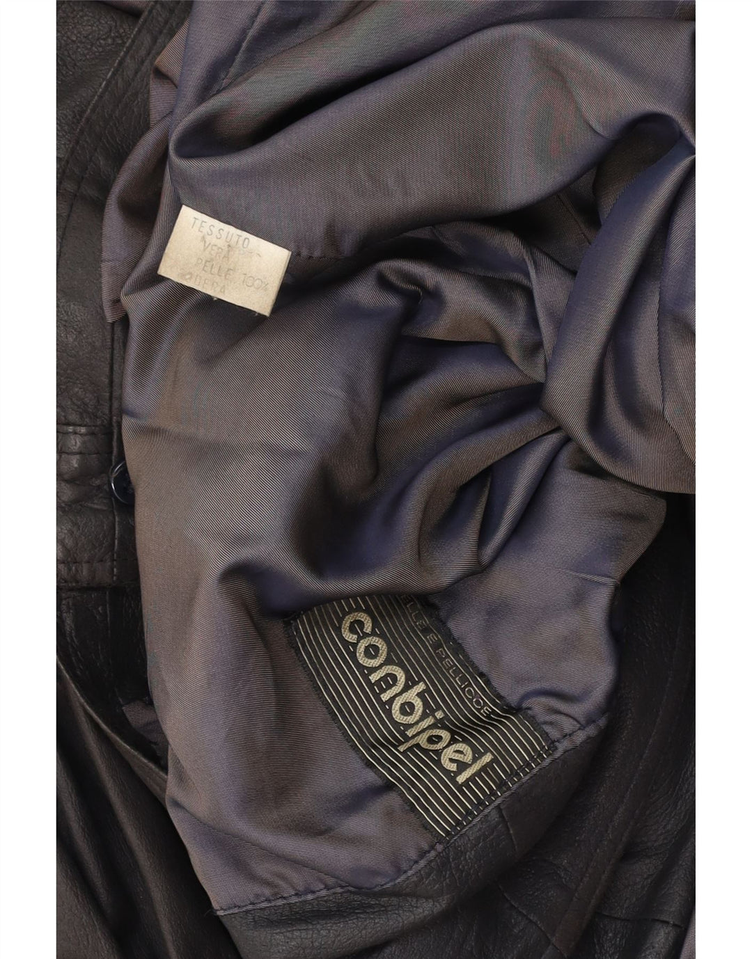 Jaqueta feminina de couro grande CONBIPEL UK 18 XL couro marrom