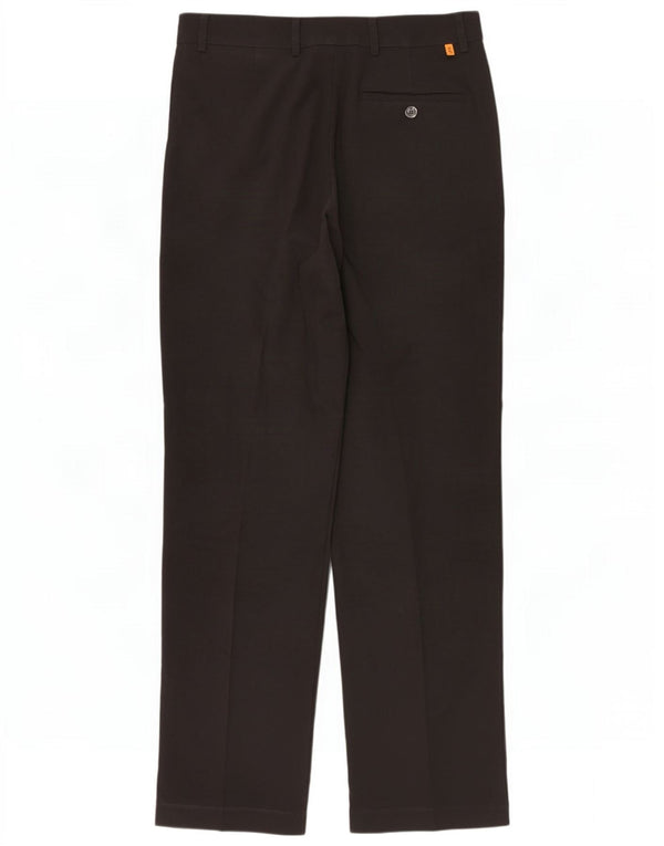 Calça masculina reta casual Farah W34 L33 poliéster preto
