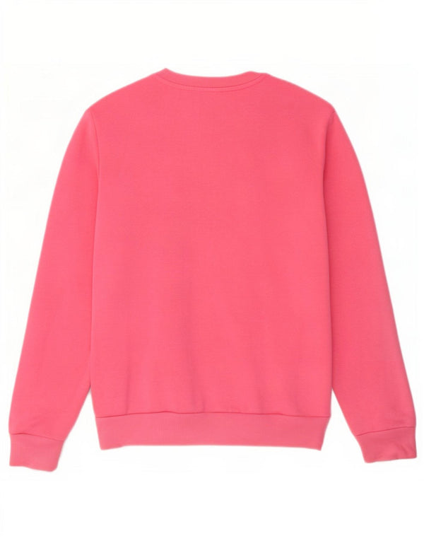 Adidas Womens Oversized Sweatshirt Jumper UK 4/6 XS Rosa Algodão