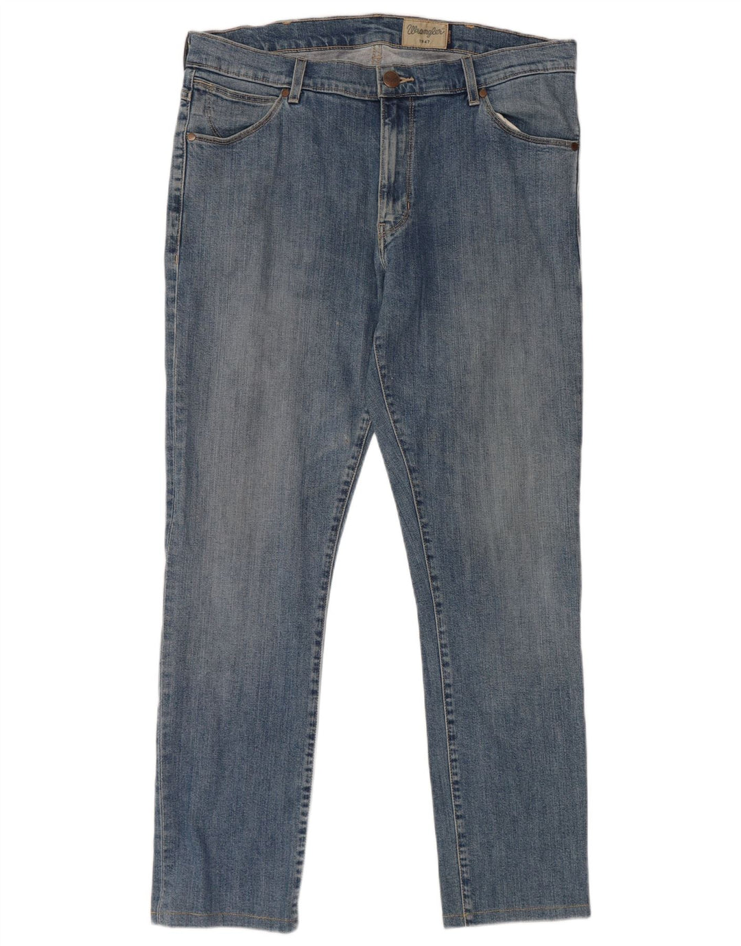 WRANGLER Masculino Larston Slim Jeans W36 L30 Azul Algodão