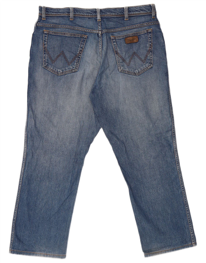 Wrangler Masculino Texas Straight Jeans W38 L27 Azul Algodão