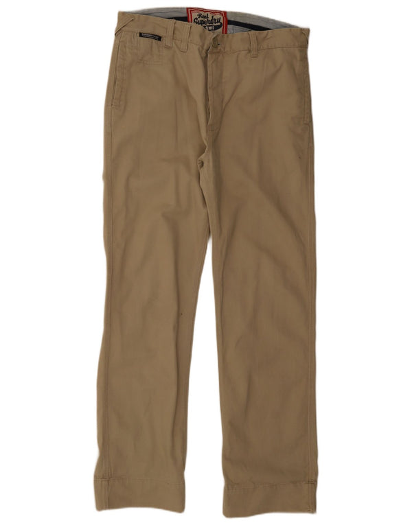Calça Chino Reta Masculina Superdry W34 L32 Bege